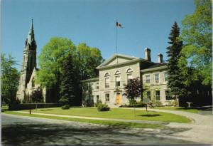 Court House St. James Anglican Church Perth Ontario ON Unused Postcard D43