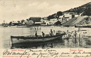 PC CPA SOUTH AFRICA, SIMONS TOWN, SAILORS HOLIDAY, VINTAGE POSTCARD (b15757)