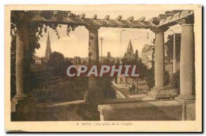 Old postcard Metz View from the pergola