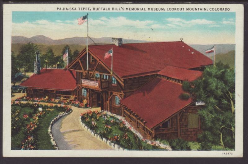 Tepee,Buffalo Bill Museum,Lookout Mountain,CO Postcard