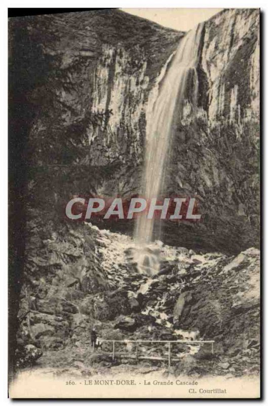 Old Postcard Le Mont Dore The Grand Cascade