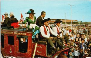 Edmonton Alberta Klondike Stage Coach Klondike Days K-Days Unused Postcard E99