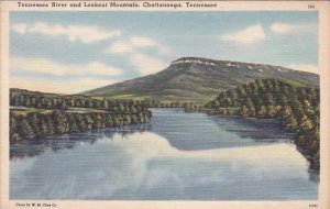 Tennessee Chattanooga Tennessee River And Lookout Mountain