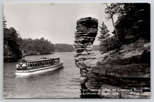 Wisconsin Dells The North Star at Chimney Rock Real Photo Postcard J26