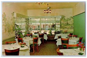 c1960 Interior View New Perry Hotel Motel Restaurant Perry Georgia GA Postcard