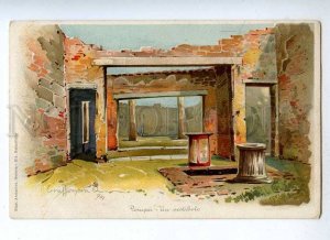 191138 ITALY POMPEI Vintage lithographic postcard