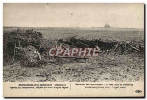 Postcard Old Entrenchments German Some leftover beets reliefs of their frugal...