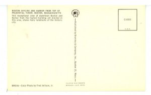 MA -Boston. Skyline & Harbor from Prudential Tower