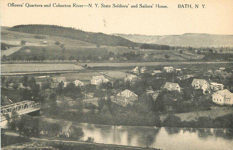 Bath New York C-1910 Officers Quarters Cohocton Soldiers Sailors Home 3234