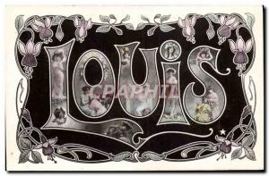 Old Postcard Louis Surname