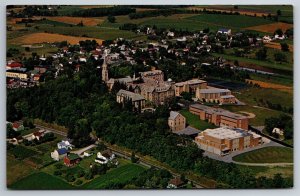 St Lawrence Seminary Aerial Campus View Mt Calvary Wis Postcard K3