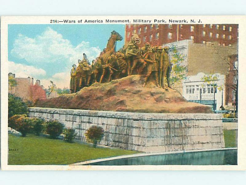 W-Border MONUMENT & PARK SCENE Newark New Jersey NJ r7707