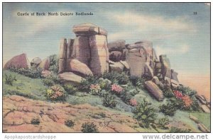 North Dakota Badlands Castle Of Rocks 1944
