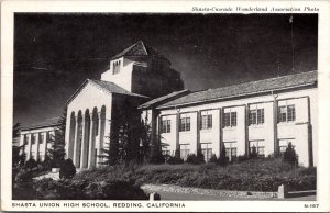 Shasta Union High School, Redding CA Vintage Postcard S65