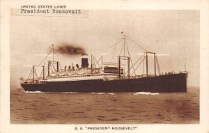 SS President Roosevelt United States Line Unused 