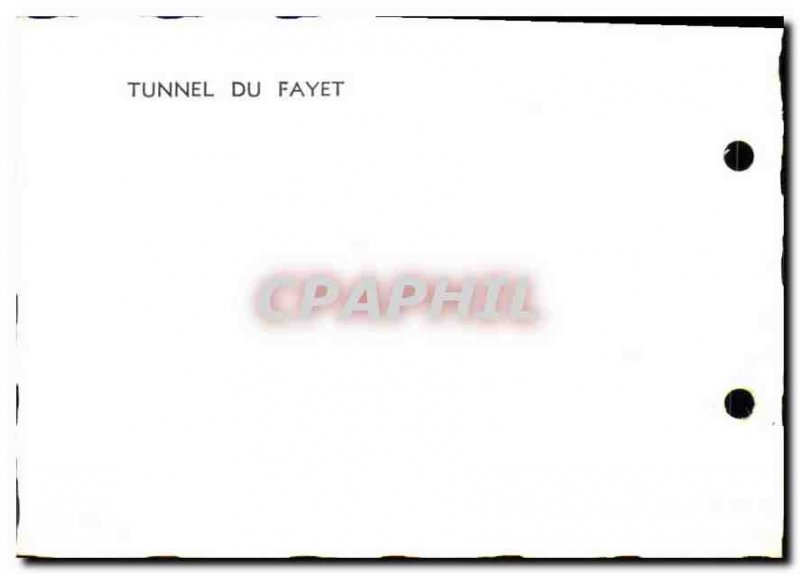 Postcard Modern Tunnel Fayet