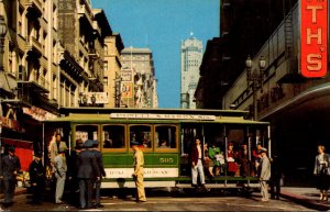 California San Francisco Cable Car On Turntable At Poweel Street