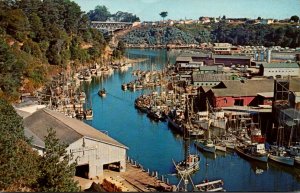 California Fort Bragg Noyo Harbor 1965