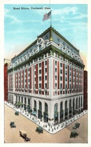 Vintage Postcard 1920's Hotel Sinton Building Cincinnati Ohio OH Structure