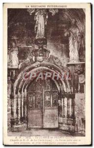 Old Postcard Perros Guirec Chapel of Our Lady La Clarte