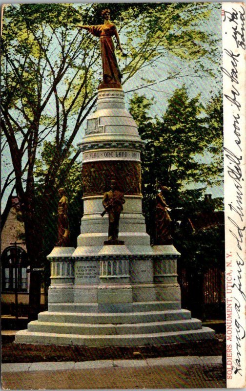 New York Utica Soldiers Monument 1906