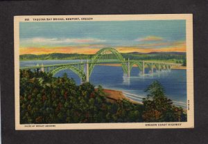 OR Yaquina Bay Bridge Newport Oregon Postcard Coast Highway