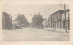 Real Photo Postcard Main Street in Sioux Rapids, Iowa~124286