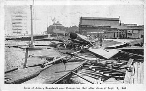 Ruins of Asbury boardwalk Near Convention Hall After Storm of 14th September ...