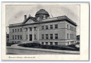 Rockford Illinois IL Postcard Carnegie Library Building Exterior Scene c1905's