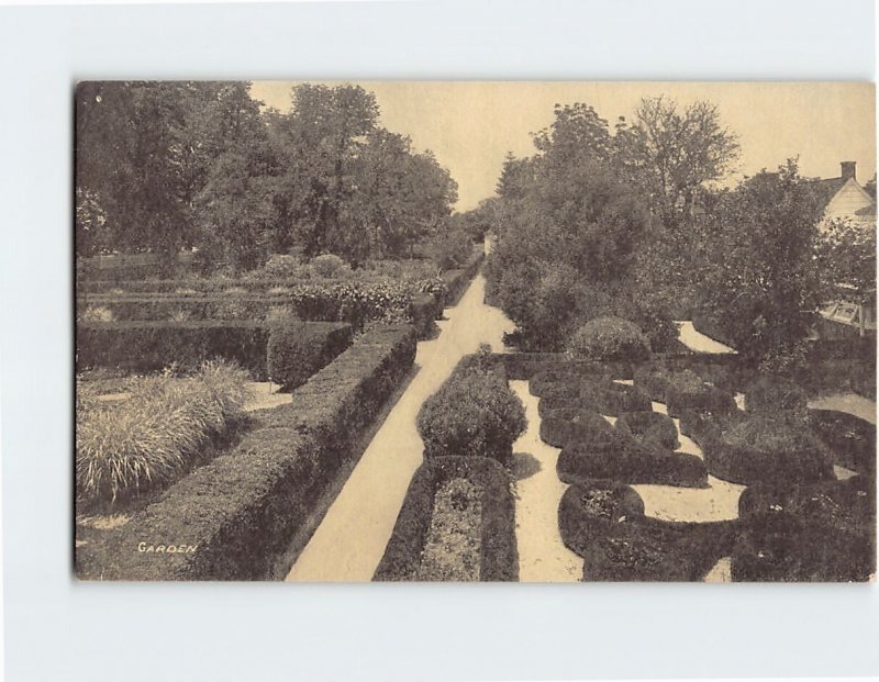 Postcard Garden Mount Vernon Virginia USA