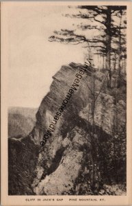 Cliff in Jack's Gap Pine Mountain KY Postcard PC256