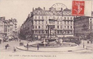 France Lyon Place des Jacobins et Rue Centrale 1910