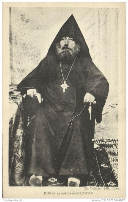 armenia, Armenian Gregorian Priest, Necklace Jewelry (1899) Postcard