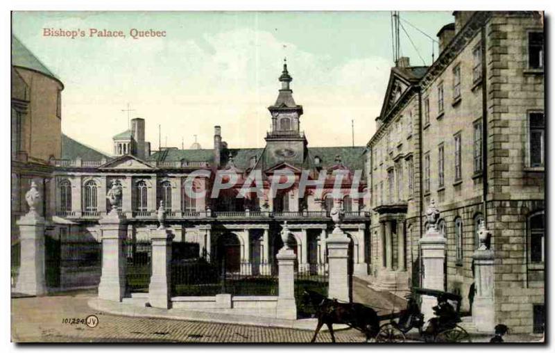 Postcard Old Bishop's Palace Quebec