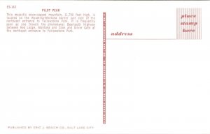 Pilot Peak Mountain on Beartooth Highway Wyoming- Montana Postcard