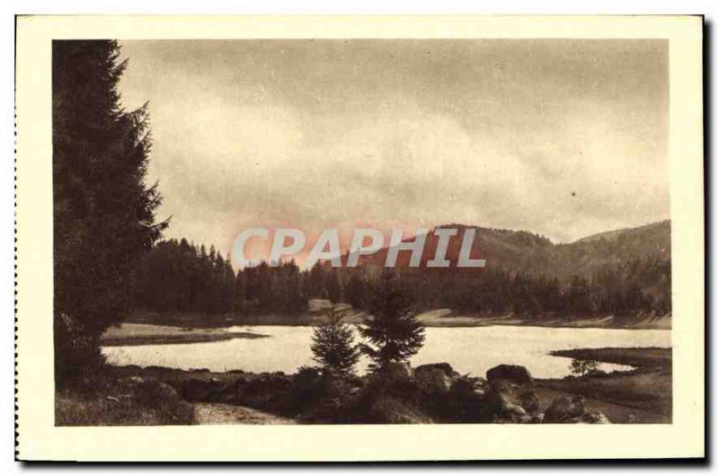 Old Postcard The Views About Ain Oyonnax Lake Genin