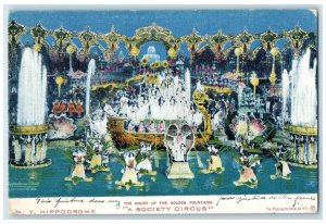 1906 The Cour Of Golden Fountain Society Circus Providence Rhode Island Postcard