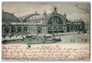 c1905 Hauptbahnhof Frankfurt am Main, Germany Antique Posted Postcard