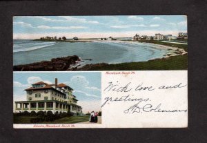 ME Camps Cottages Houses Atlantis Hotel Beach Kennebunk Maine Postcard UDB PC