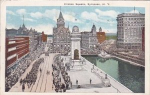 New York Syracuse Clinton Square 1918