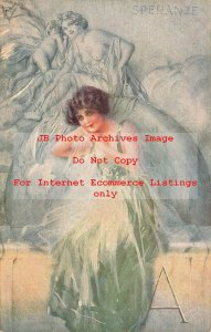6 Postcards Set,Giovanni Guerzoni, VRS Series 1025 Nos 1-6, Art Nouveau, Women