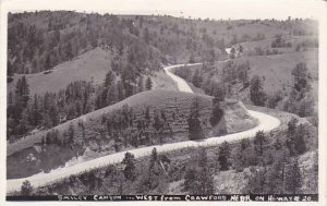 Nebraska Smiley Canyon West From Crawford Real Photo