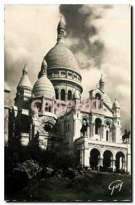 Old Postcard Paris and Merveiles Basilica of Sacre Coeur in Montmartre