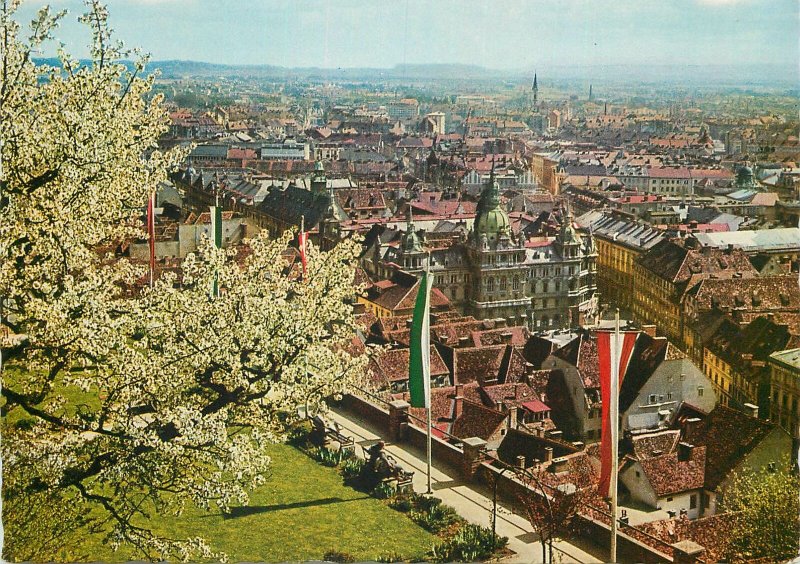 Austria Postcard Graz Steiermark panorama