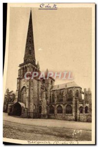 Old Postcard The Cathedral Treguier