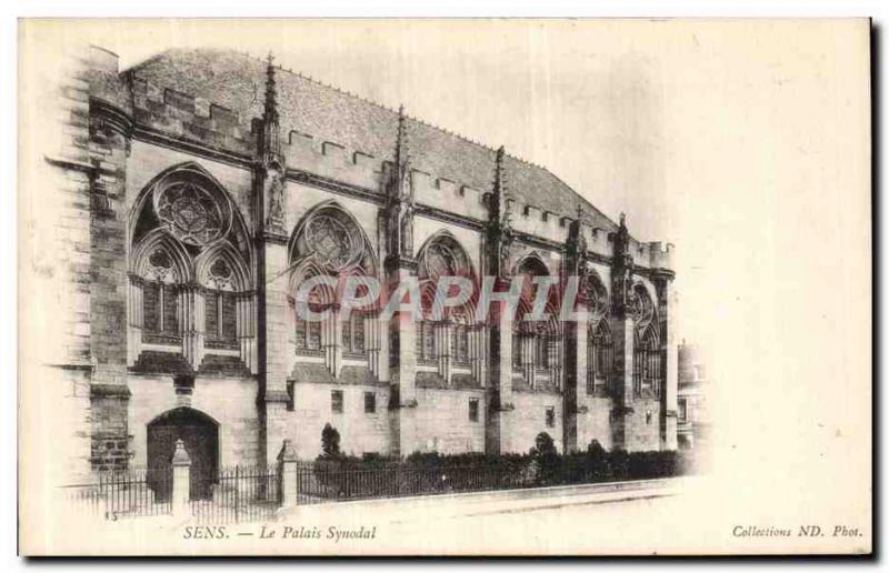 Old Postcard The Meaning Palais Synodal