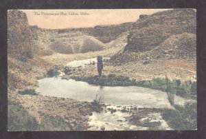 THE PICTURESQUE BLUE LAKES IDAHO VINTAGE POSTCARD