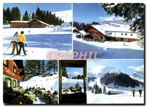 Postcard Modern Skigebiet Alp Sellamatt Ruestel