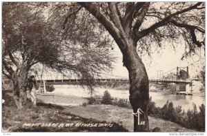RP; Puente sobre el rio, Reynosa, Tamaulipas, Mexico, PU-1950