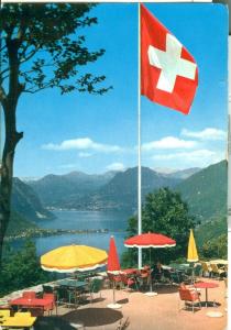 Suisse, Lago di Lugano, Panorama da Serpiano 1963 used